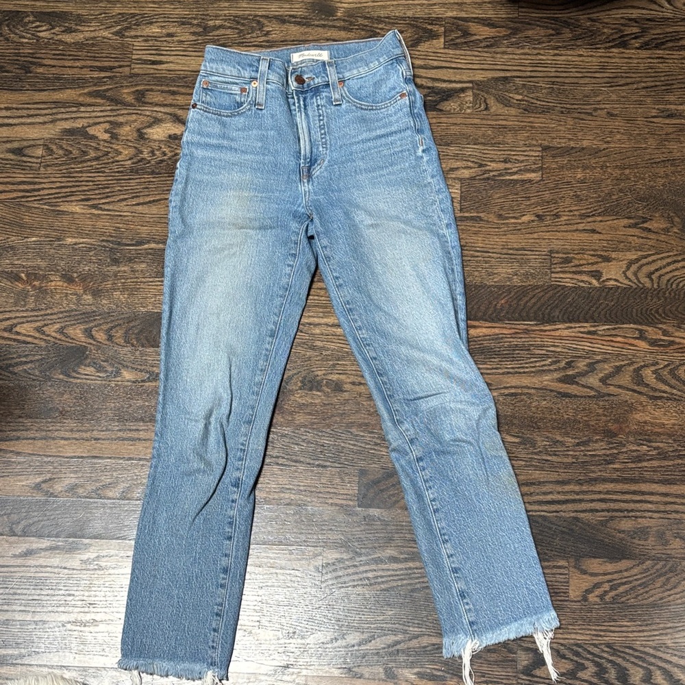 Madewell Straight Leg Blue Jeans